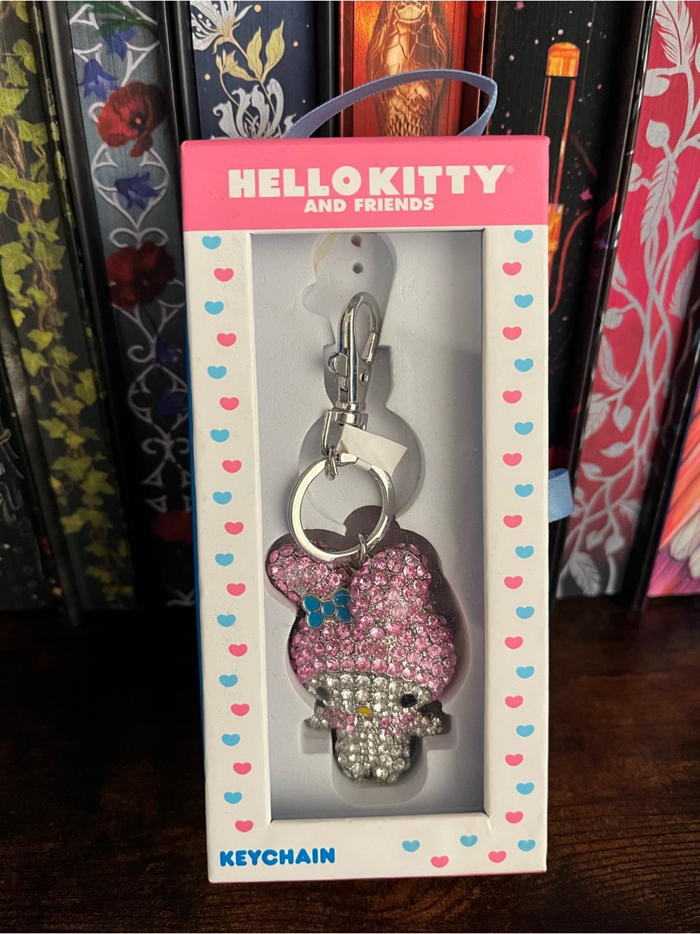 Hello Kitty Pink and Silver Crystal Keychain by Hello Kitty